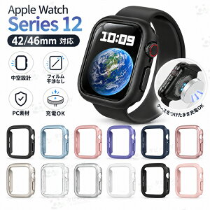 �V����!! Apple Watch Series 12 42mm 46mm �P�[�X Apple Watch 12 Series12�Ή� �t���[�� ����f�U�C�� �t�B�������Ȃ� PC iwatch12 �ی�t���[�� apple watch s12 �A�b�v���E�H�b�`12 �V���[�Y12 46MM �J�o�[ �ی�P