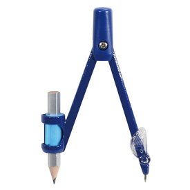 クツワ　コンパス　回しやすいコンパス鉛筆用ブルー　CP221BL