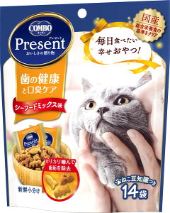 コンボ プレゼント キャット おやつ 歯の健康と口臭ケア シーフードミックス味42g