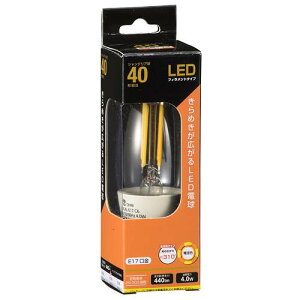 OHM �I�[���d�@�@LED�t�B�������g�^�C�v�d�� �V�����f���A�� �N���A�i40�`����/440lm/�d���F/E17/�S�����z��310°�j LDC4L-E17 C6