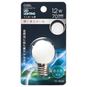 OHM �I�[���d�@�@LED�~�j�{�[�����i�����p/1.2W/70lm/�����F/G30/E17�j LDG1N-H-E17 14