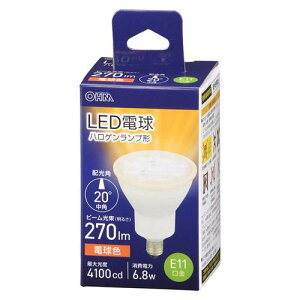 OHM �I�[���d�@�@LED�d�� �n���Q�������v�` ���p�i6.8W/�r�[������270lm/�d���F/E11�j LDR7L-M-E11 5