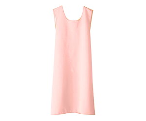 パッとつけられる入浴介護エプロン ピーチ M-L 丈98×幅120cm 4956994405580
