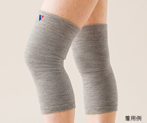 ひざ用パイル編み保温サポーター 1組入 M グレー