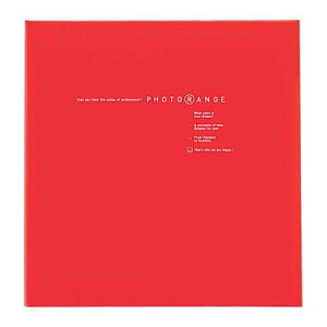 ナカバヤシ フォトアルバム フエルアルバム 白フリー台紙 Lサイズ 20枚 フォトレンジ レッド 20L-92-R