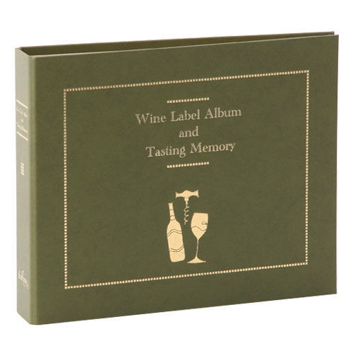 男女兼用 ワインラベルを大切に保管するアルバム ファンヴィーノ ワインラベルアルバム 02502 日本製 グリーン