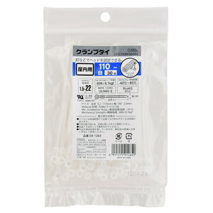 OHM �I�[���d�@�@�N�����v�^�C �����p 110mm 30�{�� ���@LT-C110W30WH�@�����o���h �����x���g