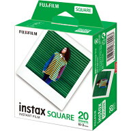 富士フィルム　チェキスクエア用フィルム100枚 インスタントカラーフィルム instax SQUARE 20枚パックx5
