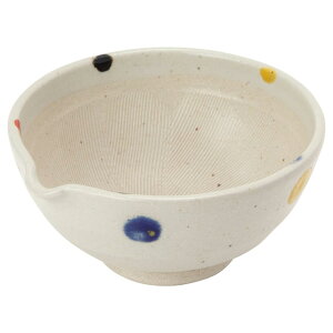 TAMAKI すり鉢 水玉 直径16.5×奥行15.8×高さ7.7cm 700ml 電子レンジ・食洗機対応 日本製 T-765685