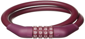 ゴリン(GORIN) ワイヤー錠 G228W 4桁マイセット φ12×600mm 紅(BN)