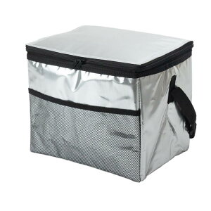 アサヒ興洋 保冷バッグ ソフトクーラーバッグ 18L アルミ 500mlペットボトル 19本収納可能 保冷剤ポケット付き 小型 折りたたみ 1個入