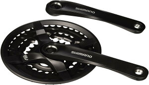 シマノ (SHIMANO) フロントチェーンホイール (MTB) FC-TY501 42×34×24T 175mm 8/7/6S チェーンガード付 ブラック EFCTY501E244CLB TOURNEY (ターニー)