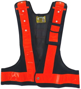 ミズケイ 役立~ツ 多機能安全ベスト 紺地 / 橙線 3001003