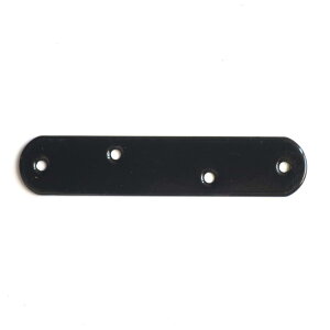 ダイドーハント (DAIDOHANT) (補強金物) ブラック 一文字 中 (木ネジ付) I型 鉄 (W)17x(A)85x(B)85mm (4個入) 62724