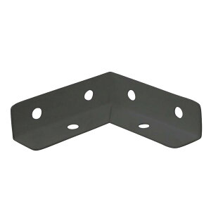 ダイドーハント (DAIDOHANT) (補強金物) ブラック 二方面 大 (木ネジ付) コーナー型 鉄 (W)15x(A)52x(B)52mm (2個入) 62803