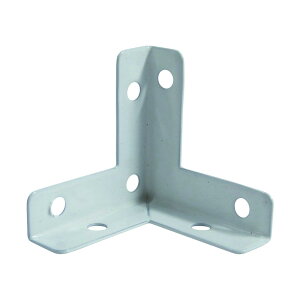 ダイドーハント (DAIDOHANT) (補強金物) ホワイト 三方面 小小 (木ネジ付) コーナー型 鉄 (W)9x(A)31x(B)31mm (2個入) 62710