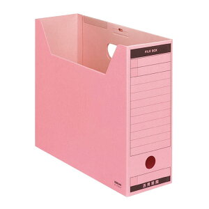 コクヨ ファイルボックス 色厚板紙 フタ付き A4 ピンク A4-LFBN-PZ