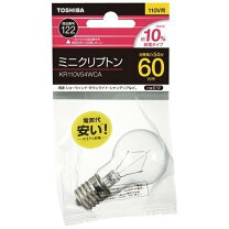 楽天市場】東芝 ミニクリプトン電球 kr100v54wの通販