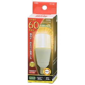 �I�[��(OHM) �d�@ LED�d��(���`40�`����/805lm/�d���F/E17/�S����270°/���`���Ή�/�f�M�ގ{�H���Ή�) LDT6L-G-E17 IG92