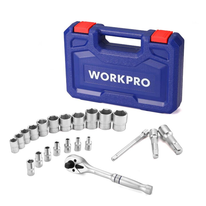 楽天市場】WORKPRO ソケットレンチセット ガレージツールセット 