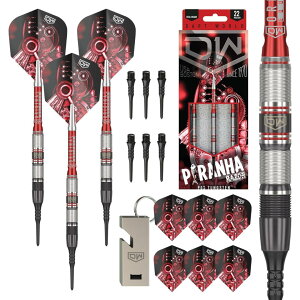 yubNtCf[P10{×10%ItzDW Piranha Razor 02 90% Tungsten 20g 2BA Soft Tip Darts (fB[_u[ sjA [U[ 01 ^OXe \tg`bv _[c )