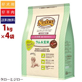 【選べるおまけ付】ニュートロ ナチュラルチョイス 子犬用 全犬種用 ラム＆玄米 1kg×4袋