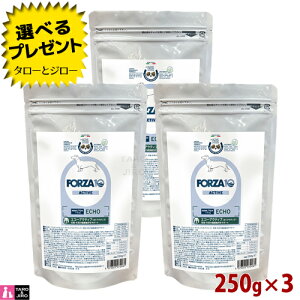 【選べるおまけ付】FORZA10 (フォルツァ10) エコー アクティブ 250g×3 耳管・外耳の健康維持 成犬用 ドッグフード