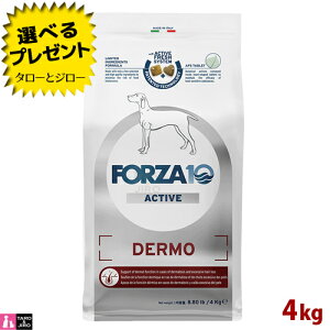 【ポイント10倍】【選べるおまけ付】FORZA10 (フォルツァ10) デルモ アクティブ 4kg 皮膚・被毛の健康維持 成犬用 ドッグフード