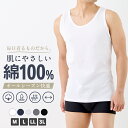 【一部予約】綿100%タンクトップ メンズ ランニング タンクトップ インナー ノースリーブ 綿100％ 無地 M L LL 3L 全5色