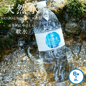 【あす楽】水 ミネラルウォーター 天然水 2L 6本【ケース販売】【返品不可】