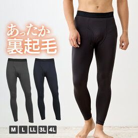 ＼【特別価格】11/11 9:59まで／裏起毛タイツ メンズ 肌着 レギンス ロングタイツ 大きいサイズ M L LL 3L 4L 全4色