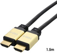 プレミアム HDMIケーブル 1.5m 4K対応 ゴールドブラック プレミアムハイスピード プレミアム認証 18Gbps …