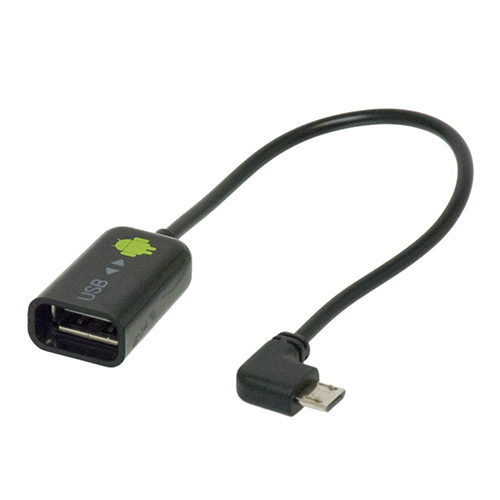 ゆうパケット ネコポス便発送 最短翌日配送 Digio2 microUSB-USB 変換ケーブル 現金特価 ブラック ZUH-OTGL02-BK 送料無料 L型 ナカバヤシ 20cm 出群