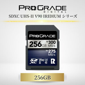 ProGrade Digital vO[h SDJ[h SDXC UHS-II V90 IRIDIUM 128GB/256GB/512GB Ǎ300MB/s 200/275MB/sieʕʁj U3 4K 8K RAW DSLR ~[X Refresh Pro