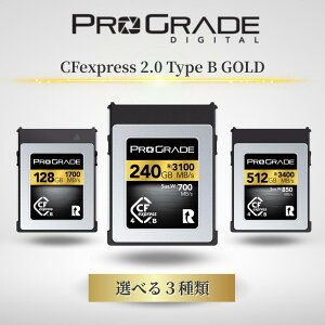 prograde ProGrade Digital vO[h CFexpress type b 2.0 4.0 Type-BJ[h GOLD [J[h 128GB 240GB 512GB  4K 8K RAW ԎBe e fW^ ~[Xp Iׂe