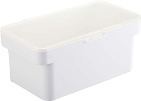山崎実業(Yamazaki) 密閉 ペットフードストッカー 1.5kg 計量カップ付 ホワイト 約W28×D16.5×H12.2cm(蓋開口時:約H27cm) タワー フードストッカー 保存容器 5609