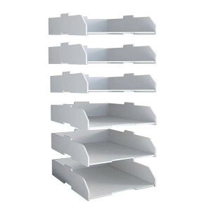 デスクトレー b4 書類トレイ b4レターケース ファイルラック 書類ラック 卓上収納ラック 卓上整理整頓 3段/ 4段 新聞/雑誌/ファイル/フォルダー/書類入れ 文房具 収納 整理整頓 積み重ね可能