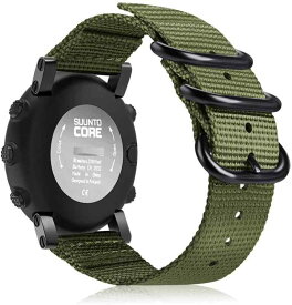 Fintie for Suunto Core バンド ベルト スポーツバンド 交換用ストラップ ウォッチベルト ソフト ナイロン製 調節可能 通気 おしゃれ