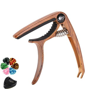 ギター カポタスト ワンタッチ ギター カポ アコギカポ エレキギター カポタスト エレキギター フォークギターウクレレ用 亜鉛合金