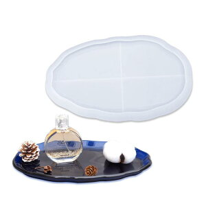 FineInno �v���[�g �s�K�� �g���C �ȉ~�` �~�` �V���R�����[���h �n���h���C�h UV ���W���^ DIY ���� 2��� 1�Z�b�g