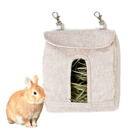 S.fields.inc うさぎエサ入れ 牧草袋 牧草BOX ウサギ餌入れ 兎 チモシー バッグ デグー モルモット