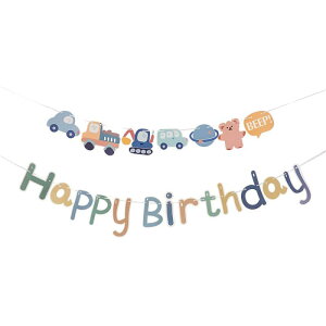 Lumierechat 誕生日 飾りつけ 飾り バルーン 風船 バナー ナチュラル シンプル 装飾 バースデー 男の子 女の子