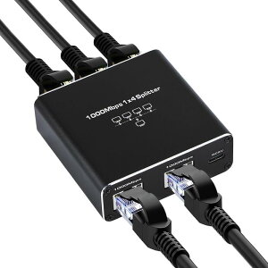 RJ45 lbg[N Xvb^[ 1x2 lanP[u z 1x4 MKrbg 1000 Mbps Cat5 Cat5e Cat6 Cat7 Cat8 LANz RJ45 lbg[N g 2foCX L C^[lbg USBd