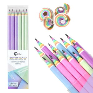 M 2B ҂ ҂ 12{ F Jt [ 킢 w ʔ Rainbow Pencils v[g Mtg SDGsi GR stationery