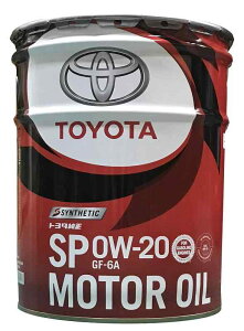 TOYOTA(�g���^) �G���W���I�C�� �g���^���� ���[�^�[�I�C�� 0W-20 SP ������ 20L 08880-13203