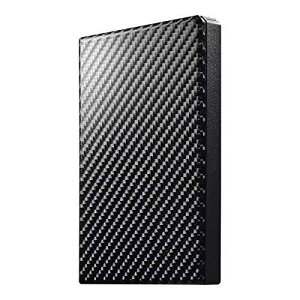 I/Oデータ USB 3.1 Gen 1(USB 3.0)/2.0対応ポータブルハードディスク「高速カクうす」2TB (カーボンブラック) HDPT-UTS2K