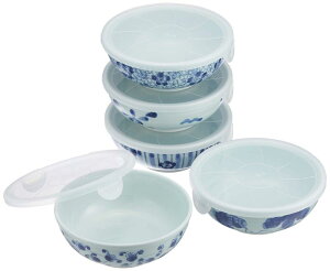 RAO3Z ランチャン(Ranchant) ノンラップ蓋付小鉢セット マルチ Φ13.2x5cm 古染絵変り 有田焼 日本製