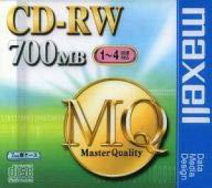 �}�N�Z�� CD-RW 700MB 4�{���Ή�1���@7mm�P�[�X�@maxell CDRW80MQ.1P