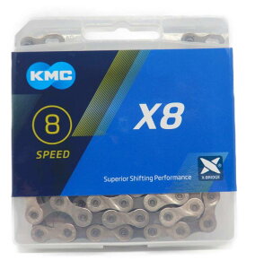 KMC X8 `F[ 8/8S/8Xs[hp silver/gry 114Links [sAi]