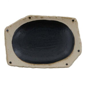 テーブルウェアイースト 変形前菜皿 21.8cm 和黒